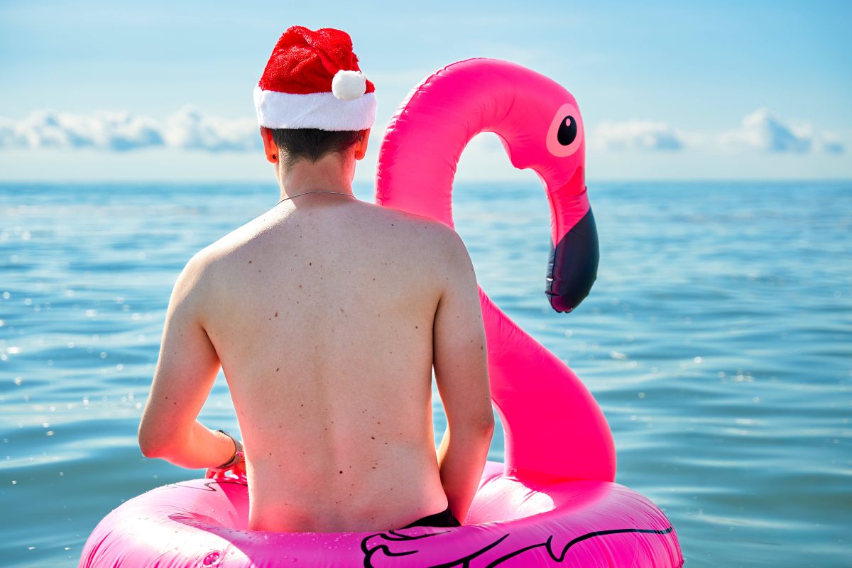 Weihnachts-Urlaub am Strand