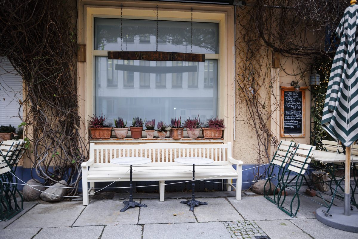 Ein geschlossenes Restaurant in Berlin. (Symbolbild)