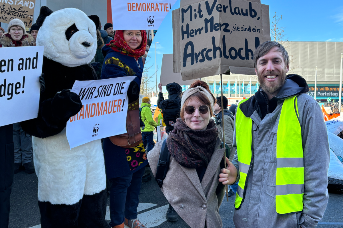 Demo vor dem CDU-Parteitag am Montag - viel Kritik an Merz.