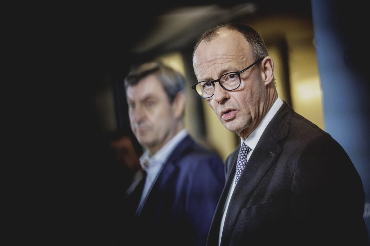 Friedrich Merz will den europÃ¤ischen Verteidigungsschirm vorantreiben.