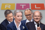 Sieger des Quadrells? Wer hat den Schlagabtausch auf RTL gewonnen? Merz, Habeck, Weidel oder Scholz